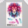 Tattoo on the body "Leo" 10x15 cm
