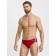 Male swimming trunks for the ATEMI TAE 01C basin, red color, size 46