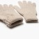 Female gloves, beige color, size 18