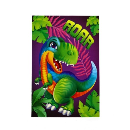 Packet laminated bilateral "dinosaurics", with quiet and postcard, ml, 23 × 27 × 11.5-8