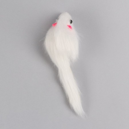 Mouse fur plane 6.5 cm, white-2
