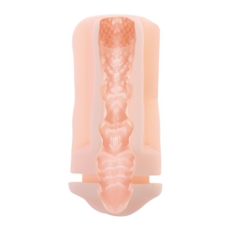 Big-Mens Cup Oral masturbator, in a hard case, realist, mouth, red-2