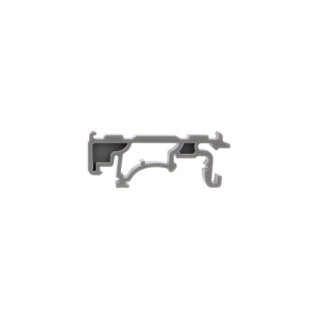 Terminal of the QMS 222-422d Passing 2-pole, with a mount on a DIN-rack (0.08-4 mm²), gray (5 pcs./Union)-5