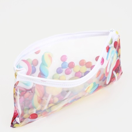 Cosmetic bag-penete on zipper, PVC, colorful color-2