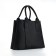 Women's bag with lightning, textura, average size, black color