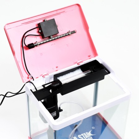 The Seastar HX-318F Aquarium includes: LED lamp 7 modes, filter, 18 l, red-4