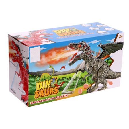 Dragon Dragon, Smoke effect, lays eggs, with a projector, green color-8