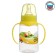 A bottle for feeding "Transport", classic throat, with handles, 150 ml., 0 months, yellow color