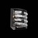 Sconces st. SL665.401.02. Chiarezza. 2x40 watts, E14, 27.5x19.2 cm, black color
