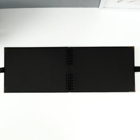 Photo album Brauberg Black, size 21x30 cm, 40 black sheets-18