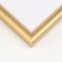 Photo frame Plastic "Mira" 25x35 cm, gold (plastic screen)