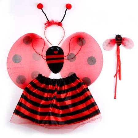 Carnival set "God's cow" 4 items: skirt, wings, rod, rim
