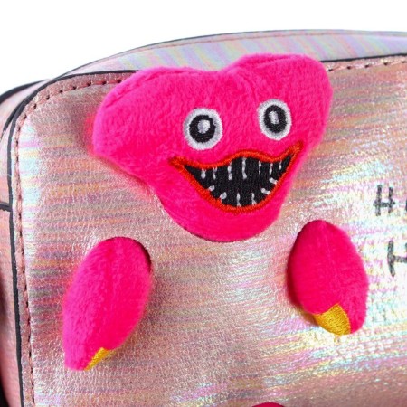 Children's bag with a zipper, 6x11x13 cm, adjustable belt, pink mix-6