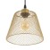 Lamp Bayerlux "Fish" E27 40W gold 20x20x16-116cm