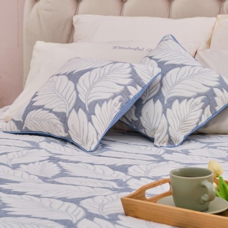 Pillowcase decorative Ethel "nettles" Blue 40x40 cm color, 100% cotton