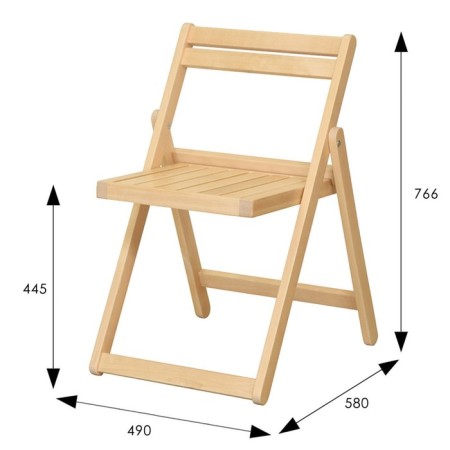 Stol-Raskladny array, 490x580x766, varnish-1