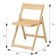 Stol-Raskladny array, 490x580x766, varnish