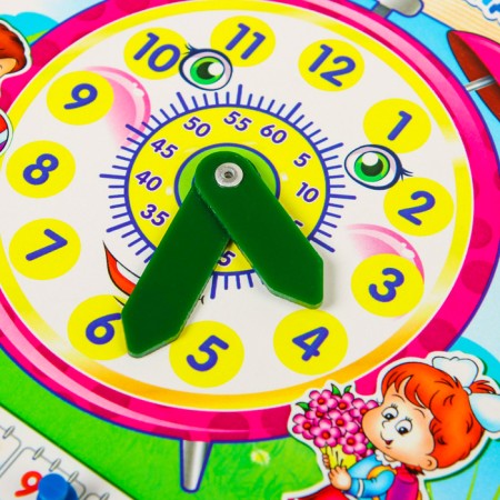 The training calendar "Funny clock", made of wood-2