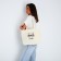 Ashop bag without lightning, without lining, beige color
