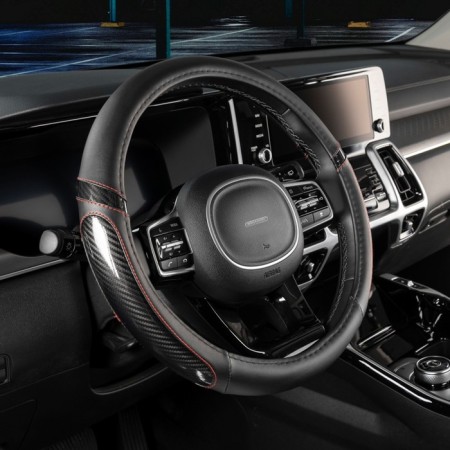 SkyWay Carbon-1 m, black and gray eco-leather braid-1