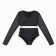 Separate female swimsuit with long sleeves minku in peas, size 42