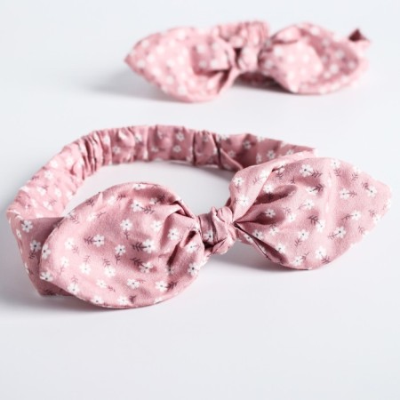 A set of dressings on the head for mom and daughter "Flowerers", 2 pcs.-2