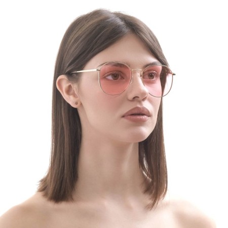 Sunglasses "OneSun", pipe 13 cm, width 13 cm, lens 4.5 x 5 cm, pink