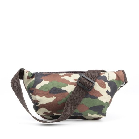 Board belt on a zipper, 2 external pockets, camouflage color/brown-2