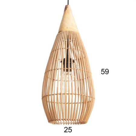 Ceiling Lamp from Rotan "Johni" 1x120W, E27, 22x22x60 cm-1
