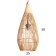 Ceiling Lamp from Rotan "Johni" 1x120W, E27, 22x22x60 cm