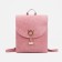 Open-ryukzak-mini made of artificial leather on magnet, pink color