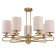 Lamp on the rod 7x40W E14, size 74x74x53 cm
