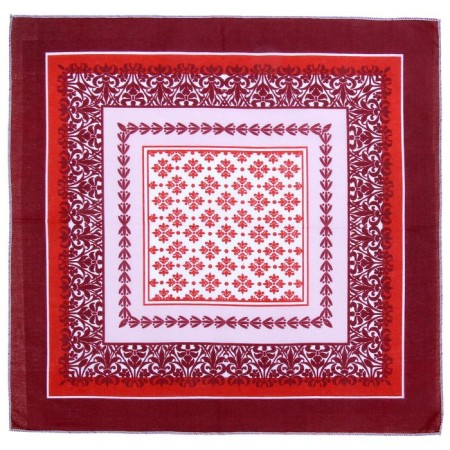 Men's handkerchiefs "Ethel" size 30x30 cm, (set 12 pcs,) brown color, MIX drawing-11