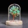 Souvenir in the dome "Energy tree. Anterurine green", natural stone, 10 x 7 cm