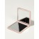 Mirror folding quad (2) s/took 7*7 cm wave matte beige packet QF