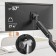 Black Black 17 "-57" Max.27kg Table Turn and Slop for Monitors Black Black