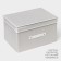 Stelly box for storage with a lid LadoM, 40 × 30 × 25 cm, beige color