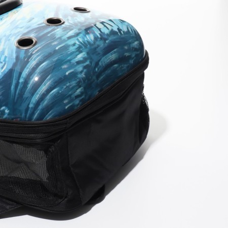A backpack for carrying animals with a window for a “wave” view, 32 x 26 x 44 cm-5