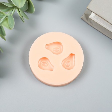 Silicone Mold "Three Avocado" 1.7x1.3 cm-1