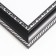 Photo frame plastic "Mira" 20x30 cm black (plastic screen)