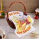 Easter rushnik "Angels with a cake", 65 × 30 cm