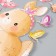 EVA sticker "Bunny with carrots and butterfly" 41x31.5 cm