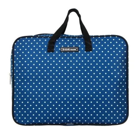 Folder with handles Textile A4, 360 x 270 x 70 mm, Erich Krause French Dots 49103