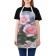 Apron kitchen with a photo print "Roses and beads", adjustable, size OS