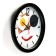 Wall clock, D-28 cm, kitchen, "funny breakfast", silent