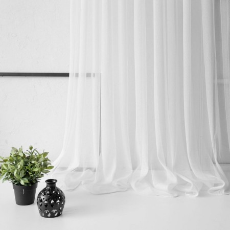 Curtain "Lounli", size 300 x 270 cm, white color-1