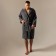 Terry robe with a hood of men's SL Home: Basic "Grig Sandra", size L, 100% cotton, 420 g/m2 9849