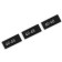 Textile strip "46-48", 5 x 1.1 cm, black color
