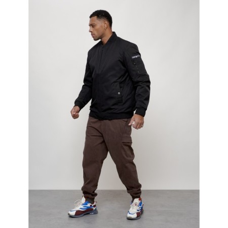 Male bomber, size 54, black color-3