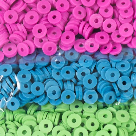 Beads for PVC "River in the field" 5 colors x 10 g 0.6 cm-1